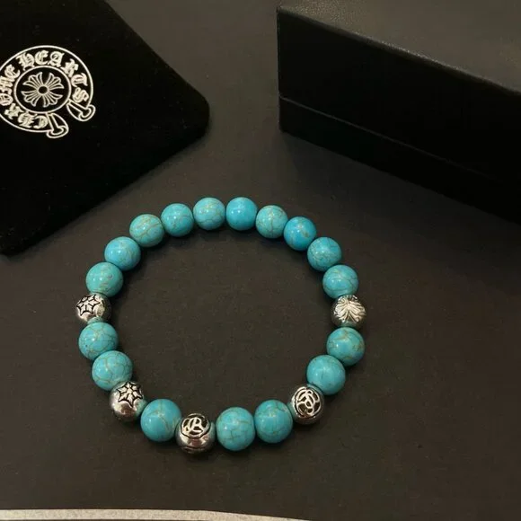 💛💛Chrome hearts Blue agate bracelet